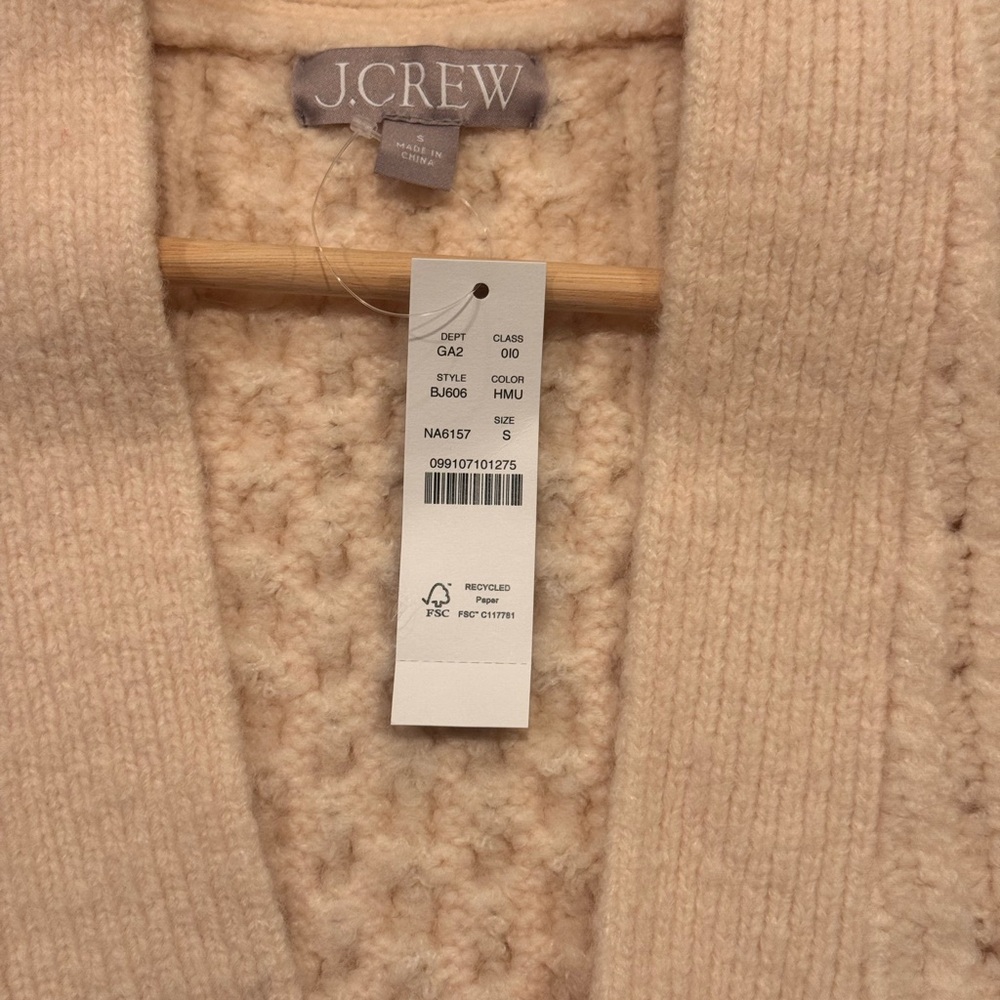 J. Crew Women's Soft Beige Cardigan